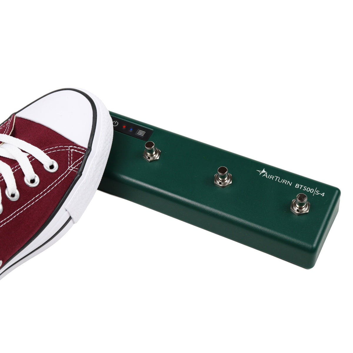 guitar pedal bluetooth AirTurn BT500S-4 Controller Bluetooth Pedal Page Turner DAW MIDI App
