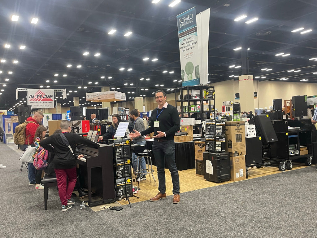 Airturn joins Romeo Music at TMEA trade show to bring cutting-edge technology into the classroom. 
